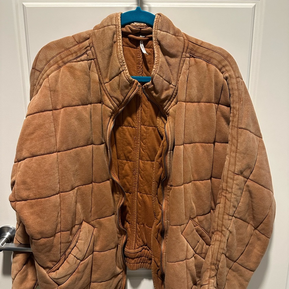 Women’s Free People Tan Quilted Jacket
